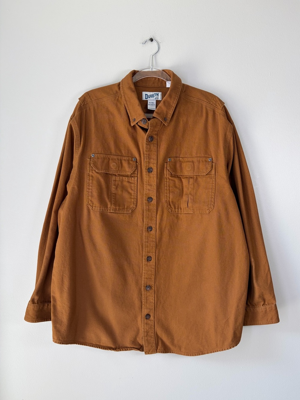 Duluth Trading Co Canvas Relaxed Button Down Work Shirt